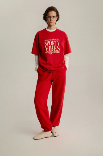 Футболка мужского кроя с винтажным принтом