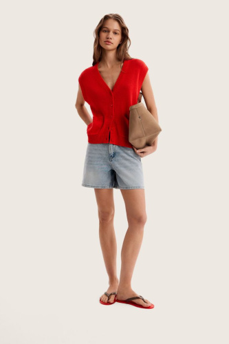 Шорты из денима голубого цвета