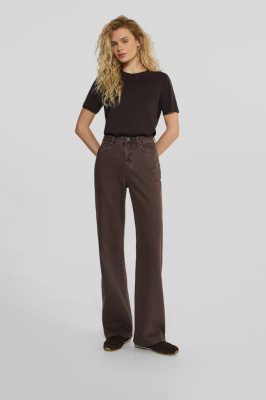 Джинсы широкие с высокой посадкой WL100