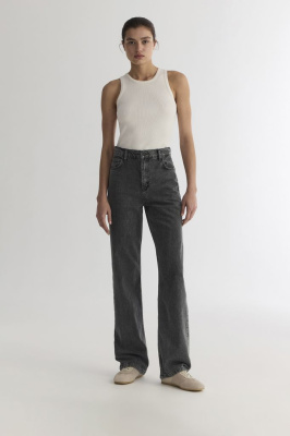 Джинсы прямые с высокой посадкой ST100