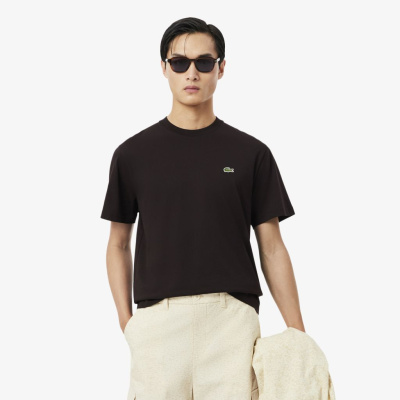 Мужская хлопковая футболка Lacoste с коротким рукавом