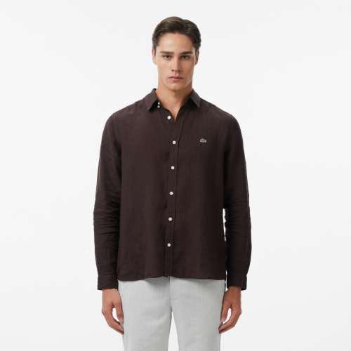 Мужская льняная рубашка Lacoste