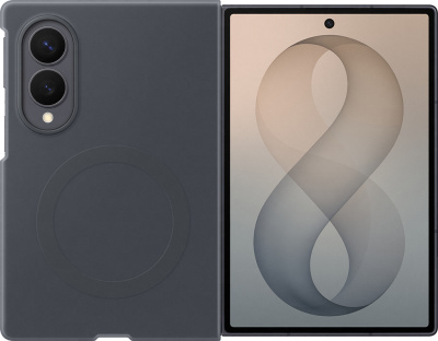 Клип-кейс Samsung Silicone Magnet для Galaxy Z Fold8 с магнитным креплением Графитовый