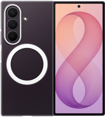 Клип-кейс Samsung Clear Magnet для Galaxy Z Fold8 Ультра с магнитным креплением Прозрачный