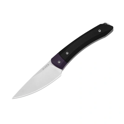 Туристический нож Kizer Momo Fix 3, сталь AEB-L, рукоять Purple/Black G10