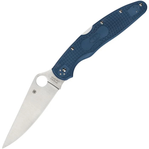 Складной нож Spyderco Police 4, сталь SPY27, рукоять FRN, синий