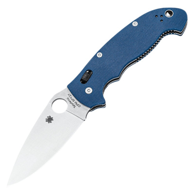 Складной нож Spyderco Manix 2XL, CPM SPY27, рукоять G10, синий