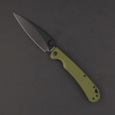 Cкладной нож Daggerr Sting XL, olive DLC, сталь D2, рукоять G10