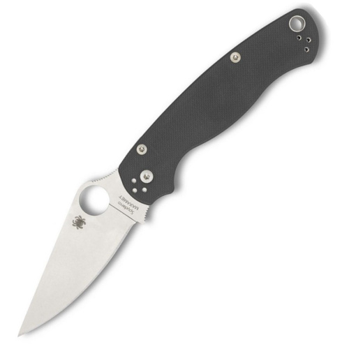 Нож складной Para Military 2  Dark Grey Maxamet Spyderco, сталь CTS-Maxamet, рукоять G10