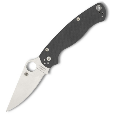Нож складной Para Military 2  Dark Grey Maxamet Spyderco, сталь CTS-Maxamet, рукоять G10