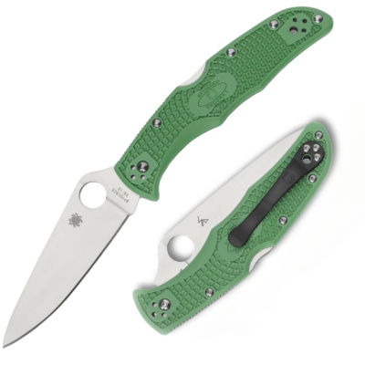 Складной нож Spyderco Endura 4 сталь VG-10, рукоять FRN зеленая