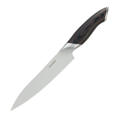 Нож кухонный универсальный Okroshka Truffle 15.2 см, сталь 9cr18mov, рукоять Pakka Wood