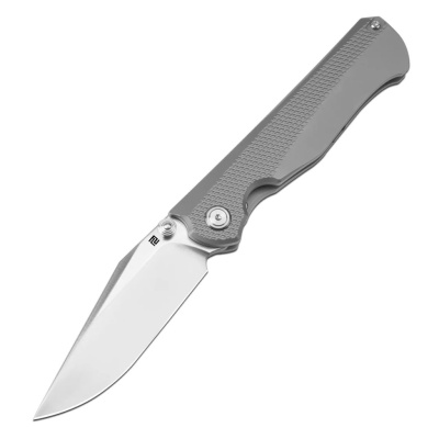 Складной нож Artisan Cutlery Crusoe, сталь S90V, рукоять титан, серый