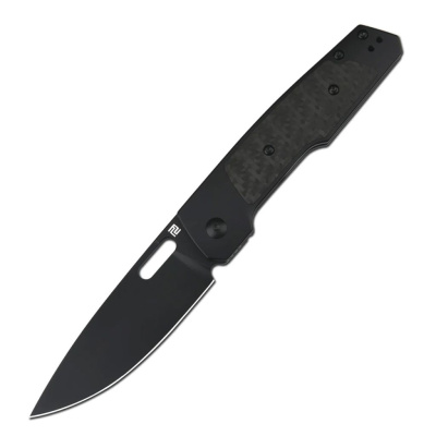 Складной нож Artisan Cutlery Gambit, сталь S90V, рукоять титан/карбон, черный