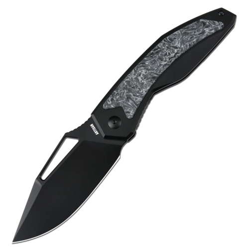 Складной нож Artisan Cutlery Fragarach, сталь S90V, рукоять титан/карбон, черный/серый