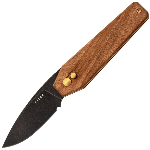 Складной нож Kizer Tomb, сталь Nitro-V, рукоять дерево Mkuruti
