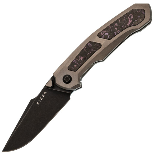Складной нож Kizer Feweed, сталь S35VN, рукоять карбон/титан