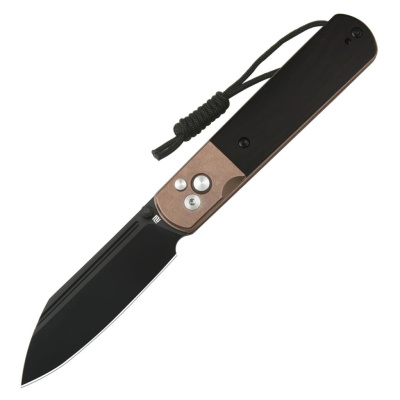 Складной нож Artisan Holm, сталь AR-RPM9, рукоять G10, черный/бронзовый