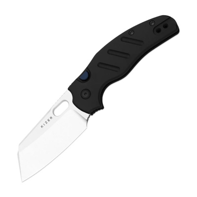 Складной нож Kizer C01C 2.9 BS, сталь ELMAX, рукоять алюминий, черный