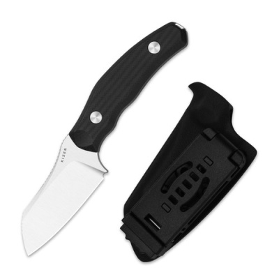 Туристический нож Kizer Bulldog, сталь 14C28N, рукоять G10, черный