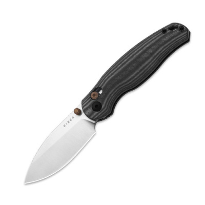 Складной нож Kizer Phoca CD, сталь 14C28N, рукоять микарта, серый