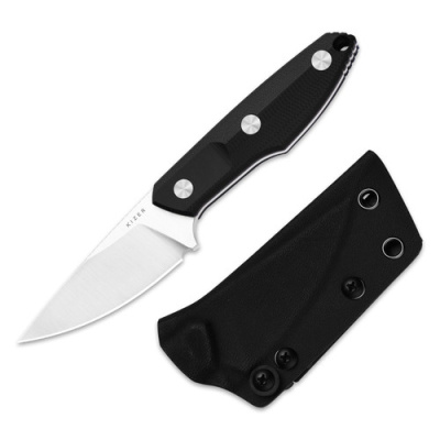 Туристический нож Kizer Splinter, сталь AEB-L, рукоять G10, черный