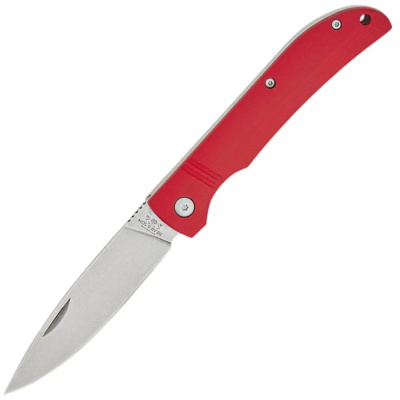 Складной нож Bear & Son Cutlery Slip Joint, сталь D2, рукоять G10, красный