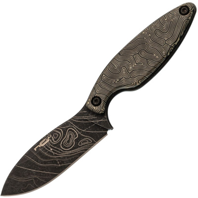 Цельнометаллический нож Pilgrim LE Map, сталь AUS-8 BSW, CrazyFiber Micarta