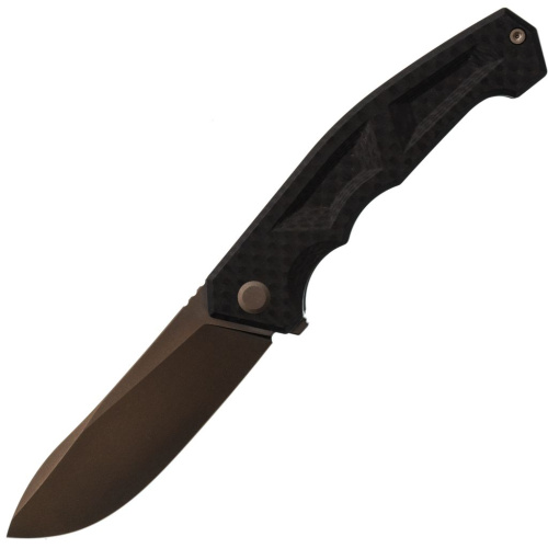 Складной нож TuoTown Gora-B, сталь T10S, рукоять G10/Carbon Fiber