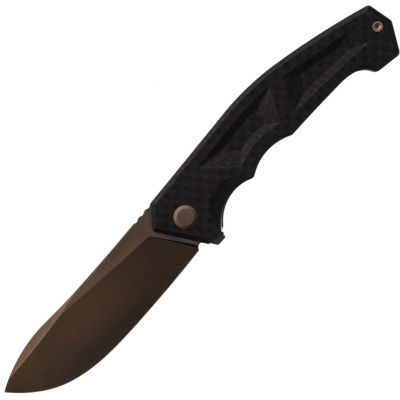 Складной нож TuoTown Gora-B, сталь T10S, рукоять G10/Carbon Fiber