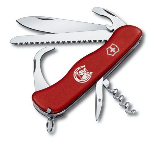 Многофункциональный складной нож Victorinox Equestrian 0.8883 с фиксатором лезвия 11 функций красный, для конного спорта