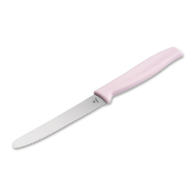 Кухонный нож Boker Sandwich Knife Pink 105 мм, нержавеющая сталь, рукоять ABS-пластик, розовый