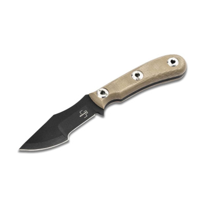Нож с фиксированным клинком Boker Micro Tracker 2.0, сталь 1095, рукоять микарта, песочный