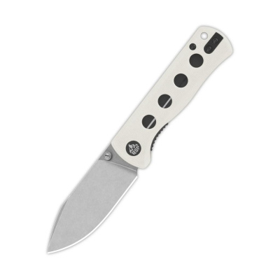 Складной нож QSP Canary Folder, сталь Sandvik 14C28N, рукоять G10, белый