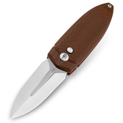 Складной нож Bestech Knives Ququ, сталь 14C28N, рукоять G10, коричневый