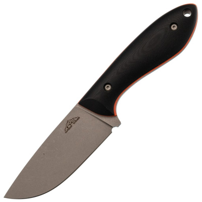 Туристический нож N.C. Custom Crony, сталь AUS-10, рукоять Black/Orange G10