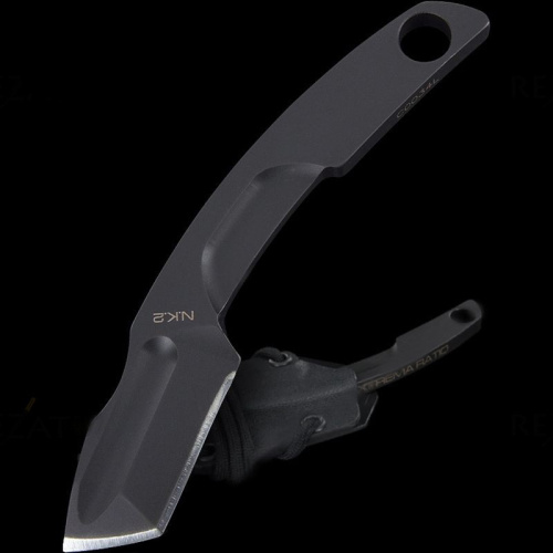 Нож с фиксированным клинком Extrema Ratio N.K.2 Black, сталь Bhler N690, цельнометаллический