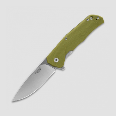 Складной нож LionSteel T.R.E., сталь M390, рукоять титан/G10, зеленый