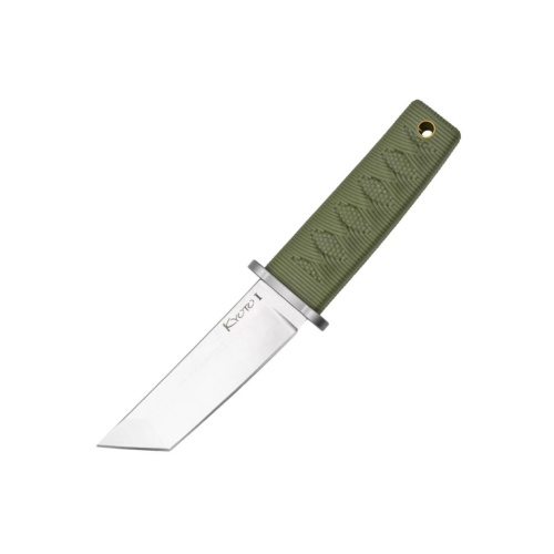 Нож с фиксированным клинком Cold Steel Kyoto I Tanto, сталь 8Cr13MoV, рукоять кратон, оливковый