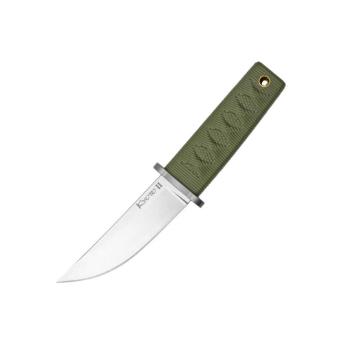 Нож с фиксированным клинком Cold Steel Kyoto II, сталь 8Cr13MoV, рукоять кратон, оливковый