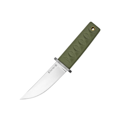 Нож с фиксированным клинком Cold Steel Kyoto II, сталь 8Cr13MoV, рукоять кратон, оливковый