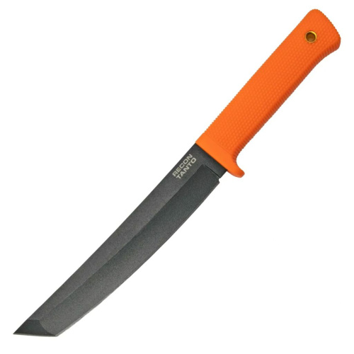 Нож с фиксированным клинком Cold Steel Recon Tanto, сталь SK-5, рукоять кратон, оранжевый/черный