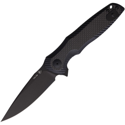Складной нож Spartan Blades Poros, сталь 154CM, рукоять G10/карбон, черный