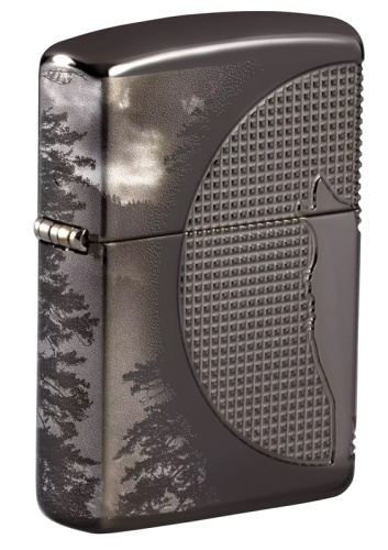 Зажигалка ZIPPO Armor™ High Polish Black Ice®, латунь/сталь,  38x13x57 мм