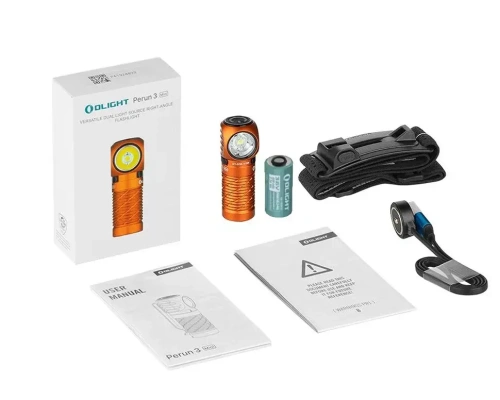 Фонарь налобный Olight Perun 3 Mini Orange