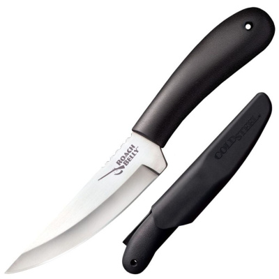 Нож с фиксированным клинком Cold Steel Roach Belly, сталь 1.4116, рукоять полипропилен, черный