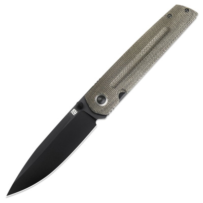 Складной нож Artisan Sirius, сталь S35VN, рукоять микарта, серый