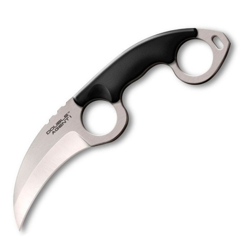 Нож с фиксированным клинком Cold Steel Double Agent I, сталь AUS-8A, рукоять Griv Ex™, черный