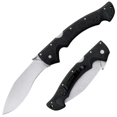 Нож складной Cold Steel Rajah II, сталь Aus-10A, рукоять Griv-Ex, черный