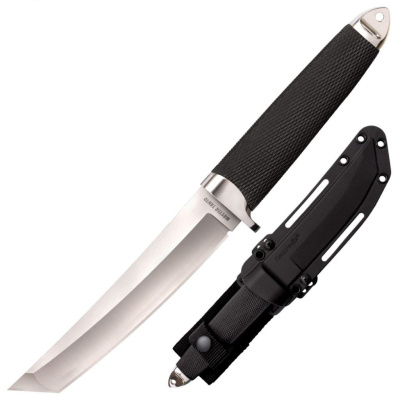Нож с фиксированным клинком Cold Steel Master Tanto, сталь VG-10 San Mai, рукоять кратон, черный